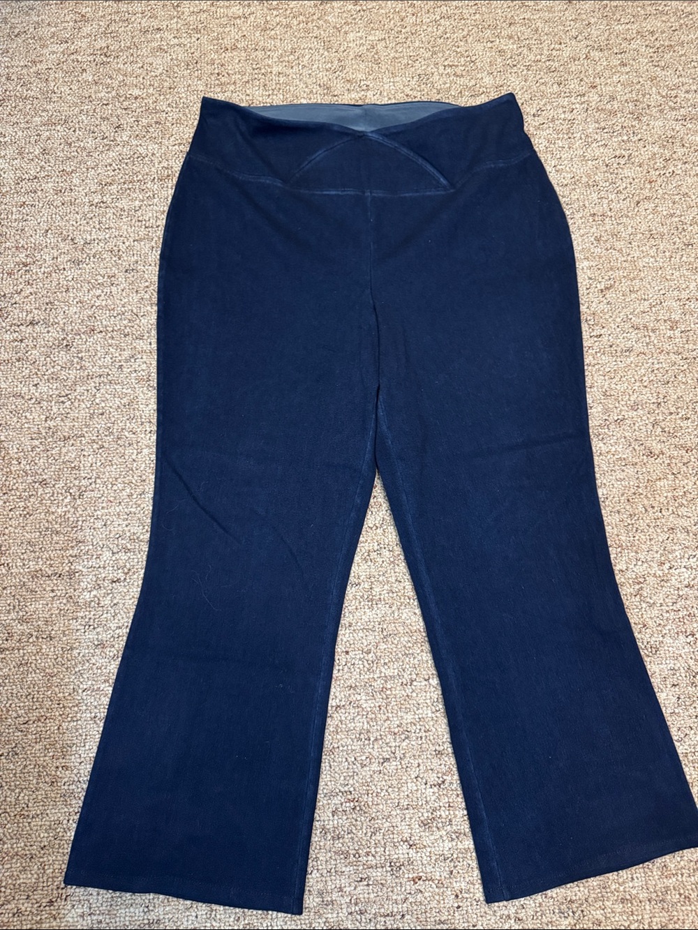Women with Control Navy Flare & Wide Leg Jeans